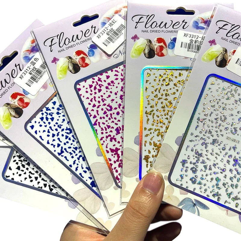 4PCS/Lot Pink Bule Butterfly Nail Stickers 3D Adhesive Transfer DIY Nail Art Decoration Manicure Salon Acrylic Tips Tool WG4365-Nail Inspo