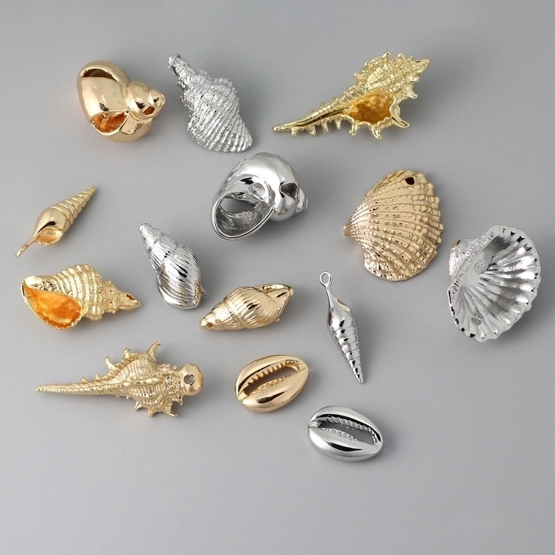 1 Piece Brass Conch Shell Jewelry Accessories Pendant