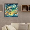 Diamond Painting -5D Full Round Drill 3 Dolphin(40x40cm)