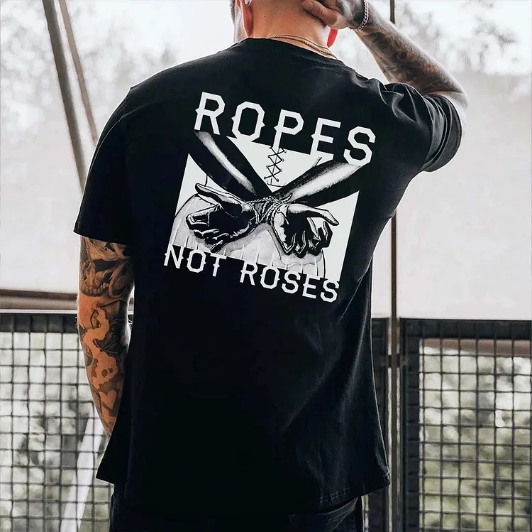 Ropes Not Roses Printed Men's T-shirt