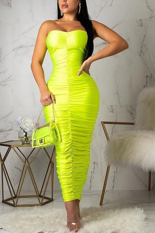 Sexy Sleeveless Ankle Length Dress