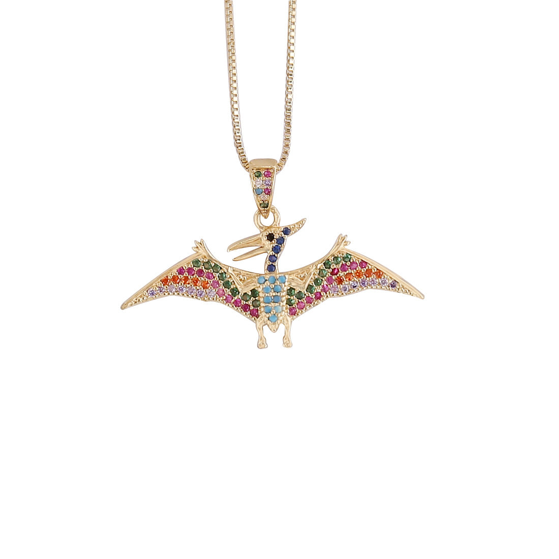Unisex Metal Dinosaur Copper Electroplating Pendants