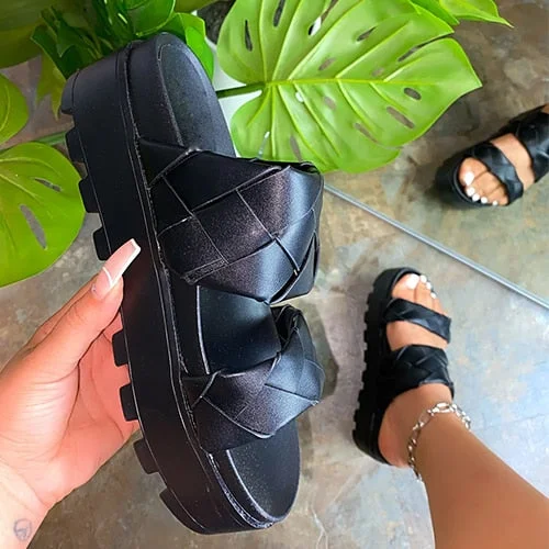 Summer Women Sandals Wedge Sandal Female Casual Slides Woman Platform Shoes Ladies Outdoor Beach Sandalias Para Mujer 2021