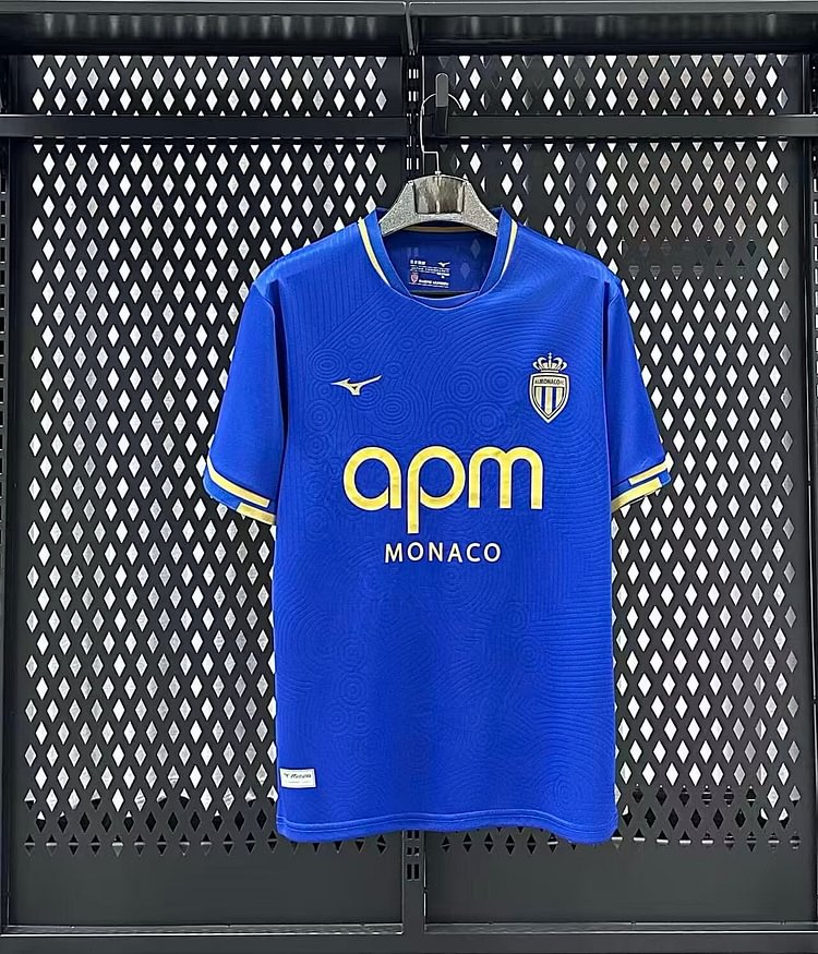 2025-26 Monaco Away Blue Jersey - Fan Edition