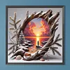Coucher de soleil cr&eacute;puscule-perceuse ronde peinture diamant-40*40cm
