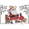 Santa XIV -14CT Stamped Cross Stitch Kit(29*22cm)