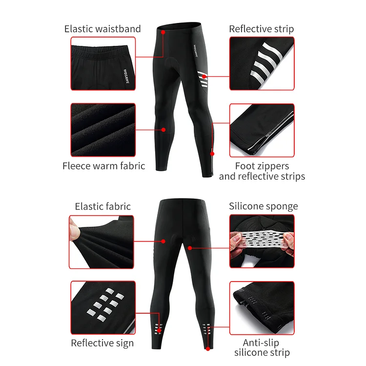 Reflective hot sale cycling leggings