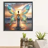 Engelsflügel Mädchen - speziell geformtes Diamond Painting - 30*30cm