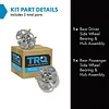 TRQ Rear Wheel Hub Bearings Assembly Set Compatible with 1999-2004 Honda Odyssey 1999 Isuzu Oasis