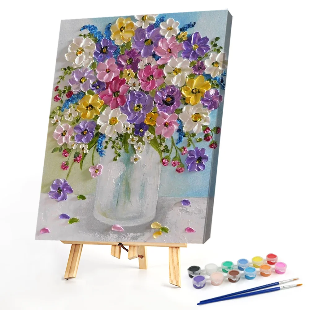 Colorful Flowers - Paint by Numbers