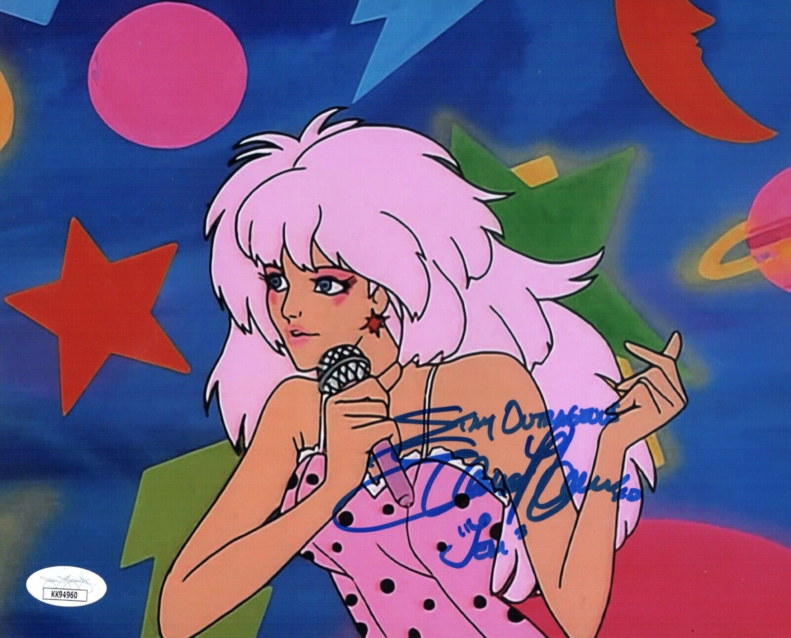 SAMANTHA NEWARK Signed JEM and the Holograms 8x10 Photo Poster painting Autograph JSA COA Cert