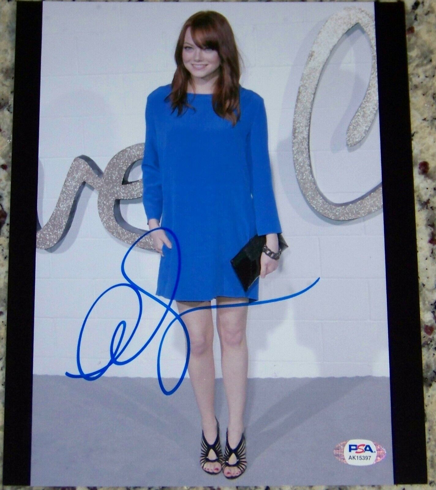 FLASH SUPER SALE! Emma Stone Signed Autographed 8x10 Photo Poster painting PSA COA!