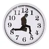 British Comedy Inspired Ministry of Silly Walk Wall Clock Silent Mute Clock