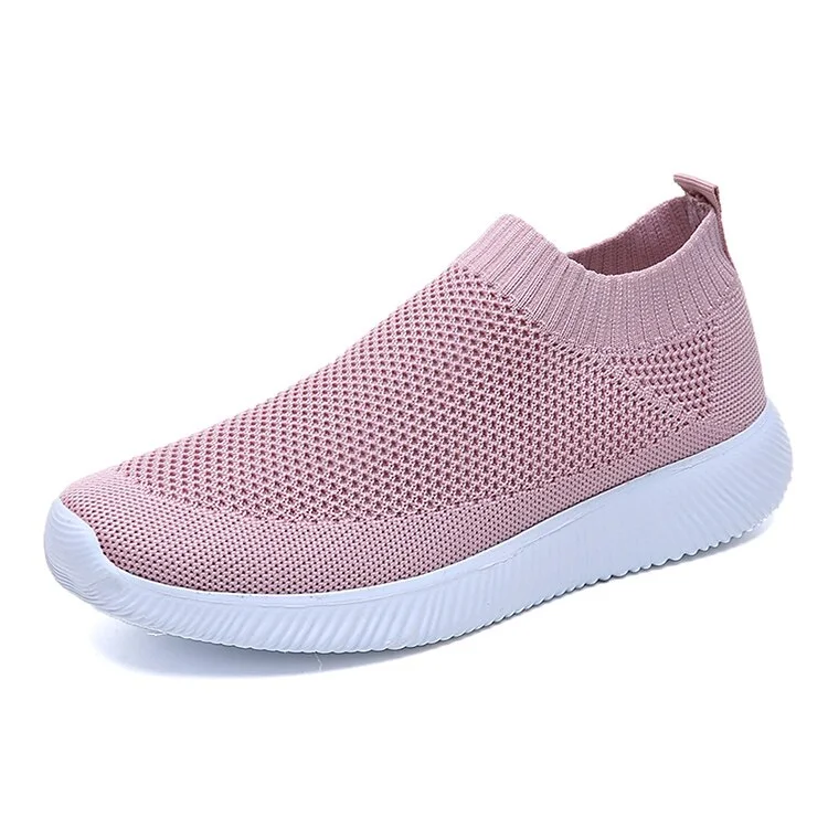 Women Shoes Ultralight Women Flats Slip On White Sneakers Zapatos Mujer Breathable Mesh Women Flat Shoes Causal Footwear Female