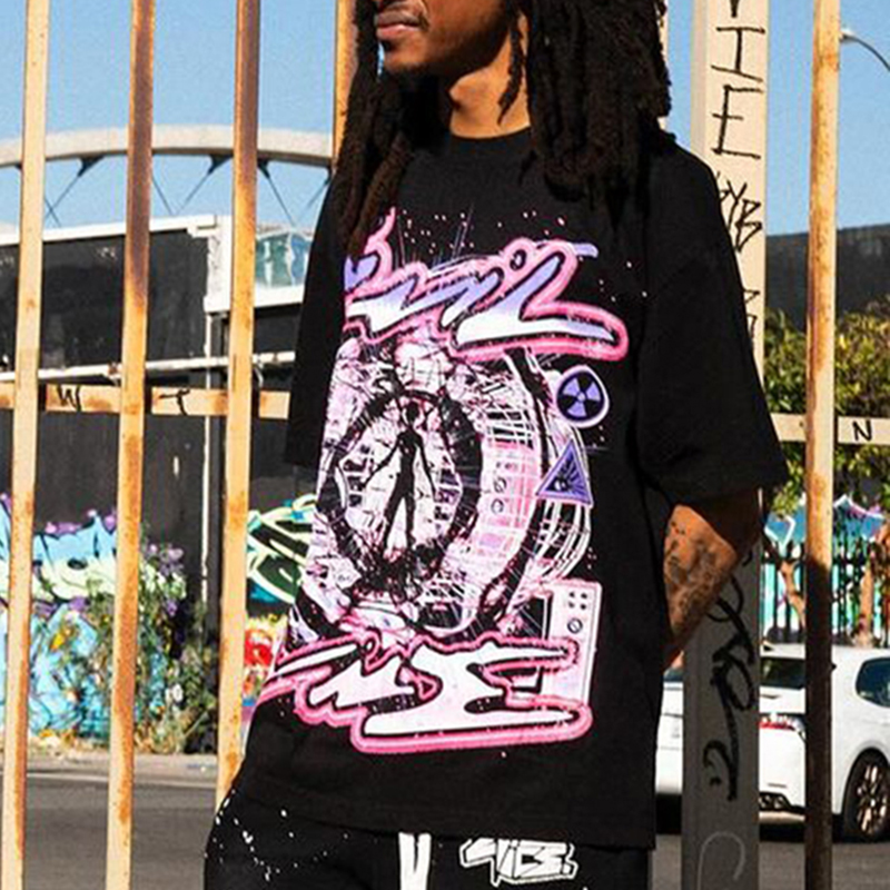 Vintage Mental Escape Casual Cotton Short Sleeve T-Shirt