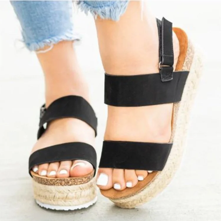 Thick - Soled Casual Leather Sandals