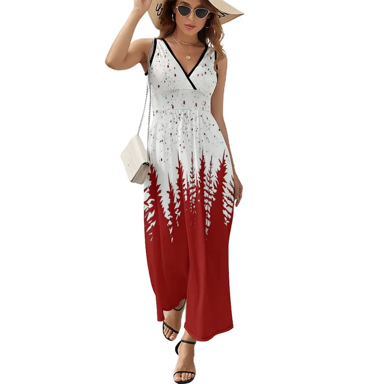 Personalized Design Women's Sleeveless Dress Christmas