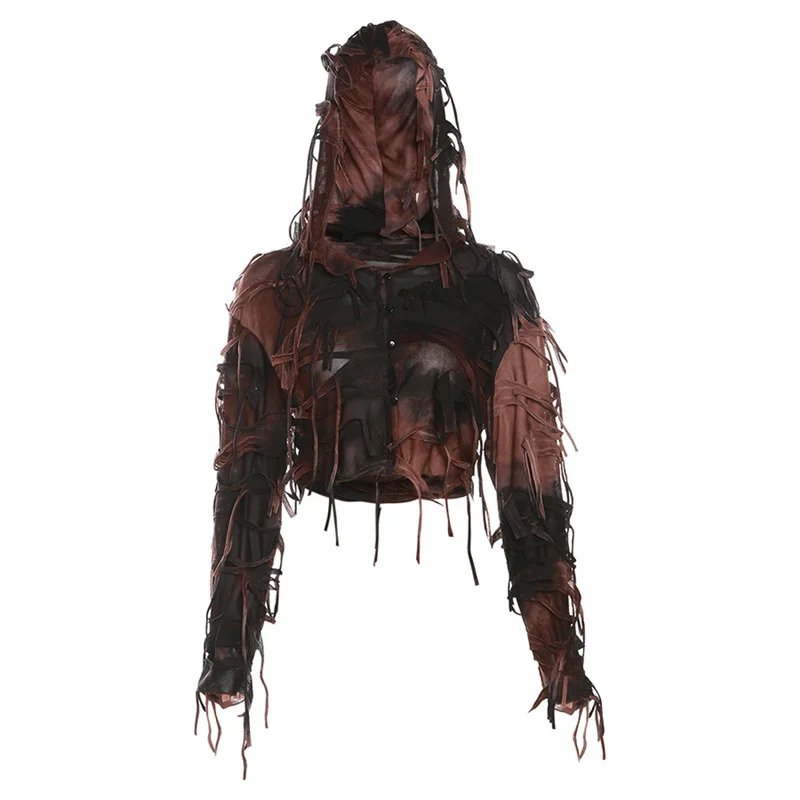 Toloer Toloer New Fall Retro Street Sexy Hot Girl Street Fashion Man Slim Slim Crop Top-Outfit Ideas