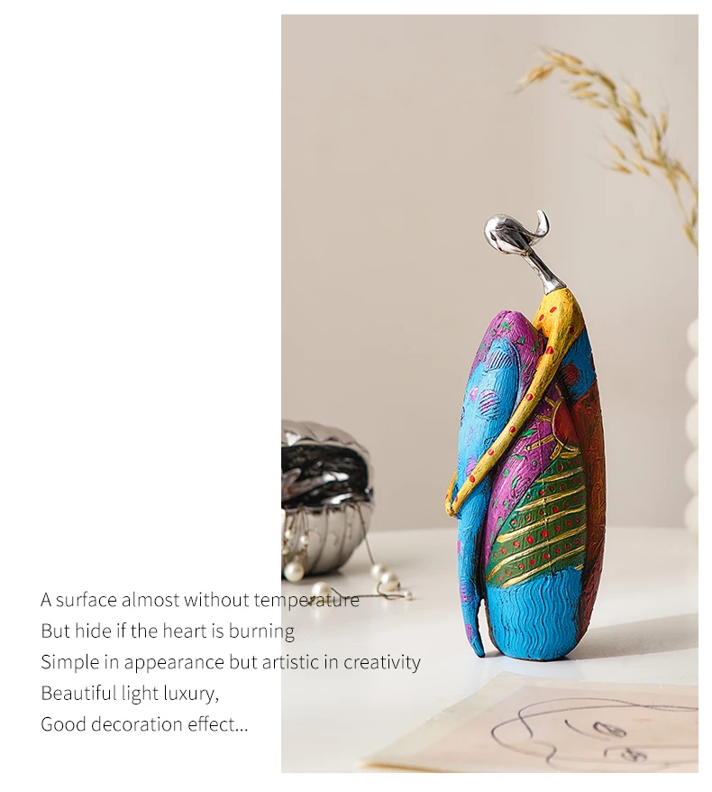 Tegooe Abstract Character Sculpture - Modern Resin Desktop Art Ornaments