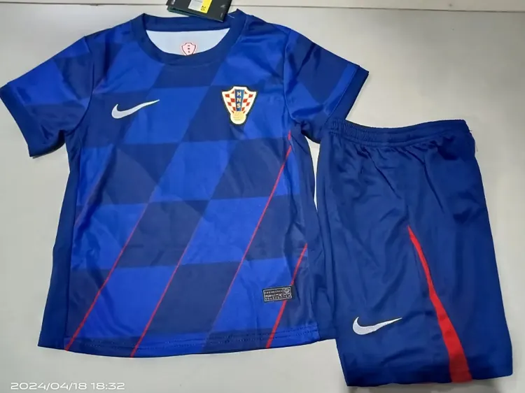 24-25 season Croatia away jersey children's clothing