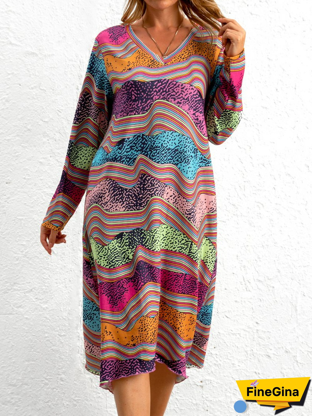 Loosen Vintage Knitting Dress