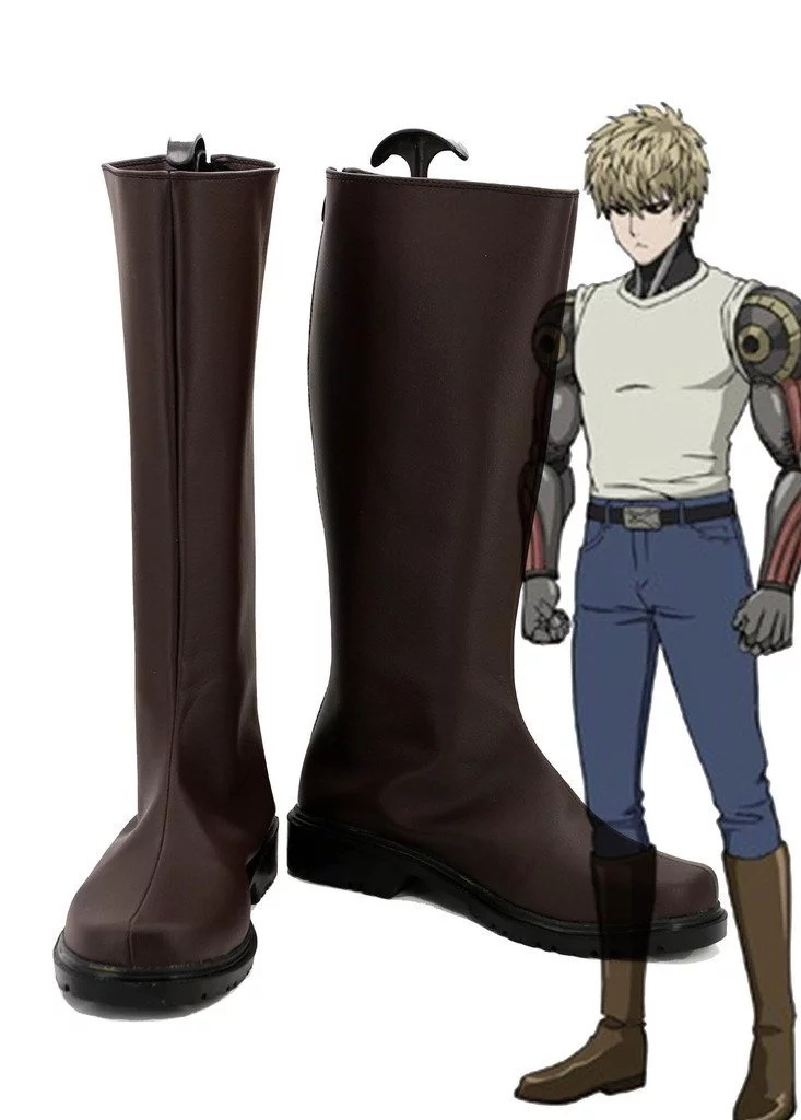 One Punch Man Demon Cyborg Genos Cosplay Shoes