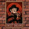 Un cauchemar sur la rue de l&rsquo;orme freddy krueger - Panneaux en &eacute;tain m&eacute;tallique(20*30cm)