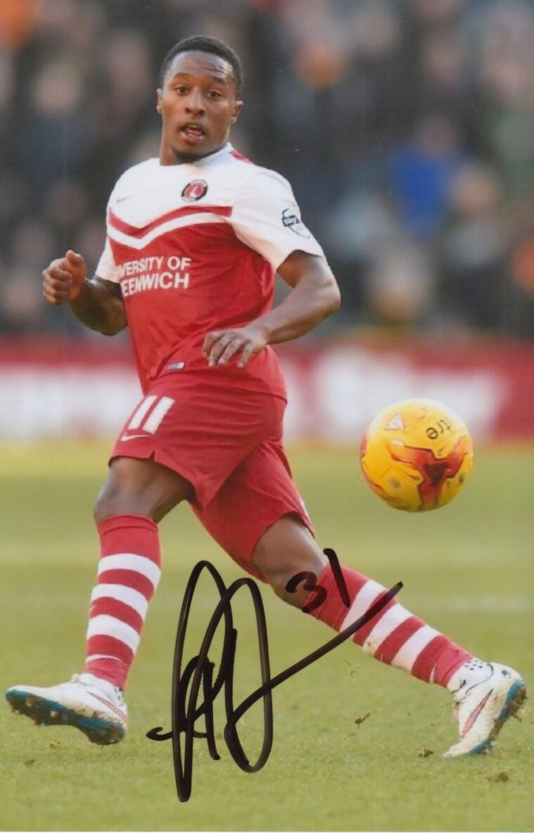 CHARLTON ATHLETIC HAND SIGNED CALLUM HARRIOTT 6X4 Photo Poster painting 7.