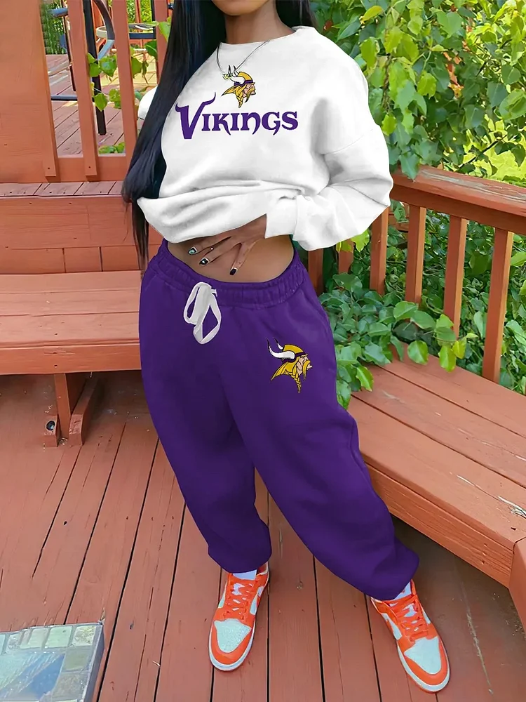 Minnesota Vikings Sportswear Crewneck Sweatshirt Suit