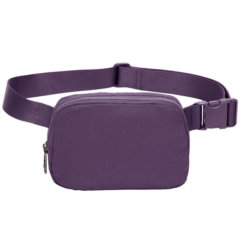 Unisex Small Polyester Solid Color Basic Classic Style Square Zipper Fanny Pack