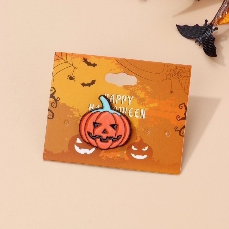 Cute Funny Pumpkin Ghost Alloy Plating Unisex Brooches