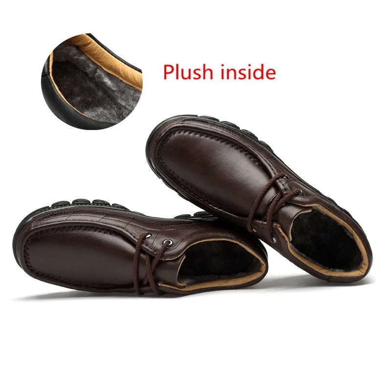 Big Size 36-48 Mens Shoes British 100% Genuine Leather Business Casual Shoes for Men Comfortable Walking Shoe Male Flats 2021