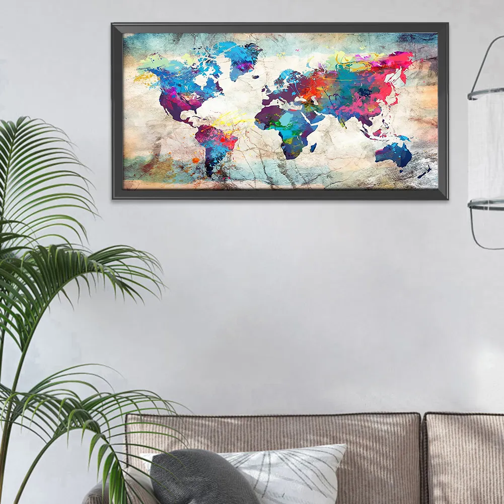 11ct Stamped Cross Stitch - Map(40*85cm)