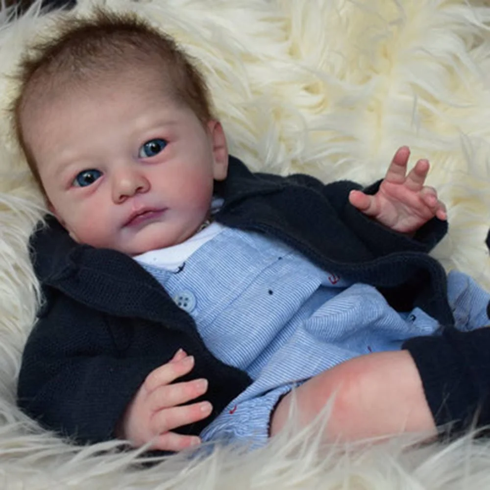 Lifelike Sweet 22'' Little cute Brynleigh Reborn Baby Doll boy