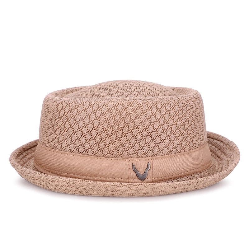 Men’s Elegant Solid Color Side Of Fungus Fedora Hat