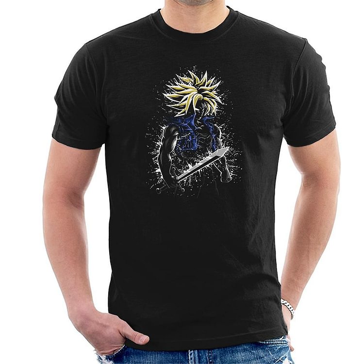 Dragon Ball Z Trunks Paint Splatter Men's T-Shirt