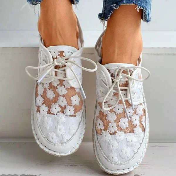 Supportive Shoes with Floral Design for Women