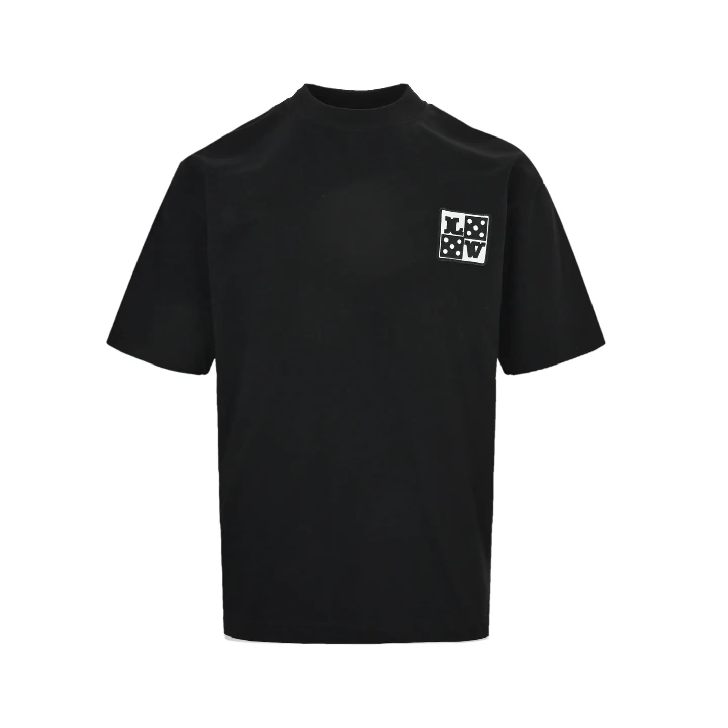 Black Graphic T-Shirt Front View