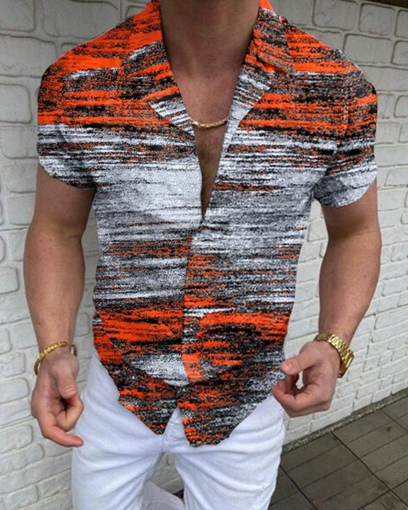 men's printed casual shirts
