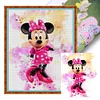 Watercolor Disney Minnie Mouse - 11CT Stamped Cross Stitch 40*50cm/15.75*19.69in