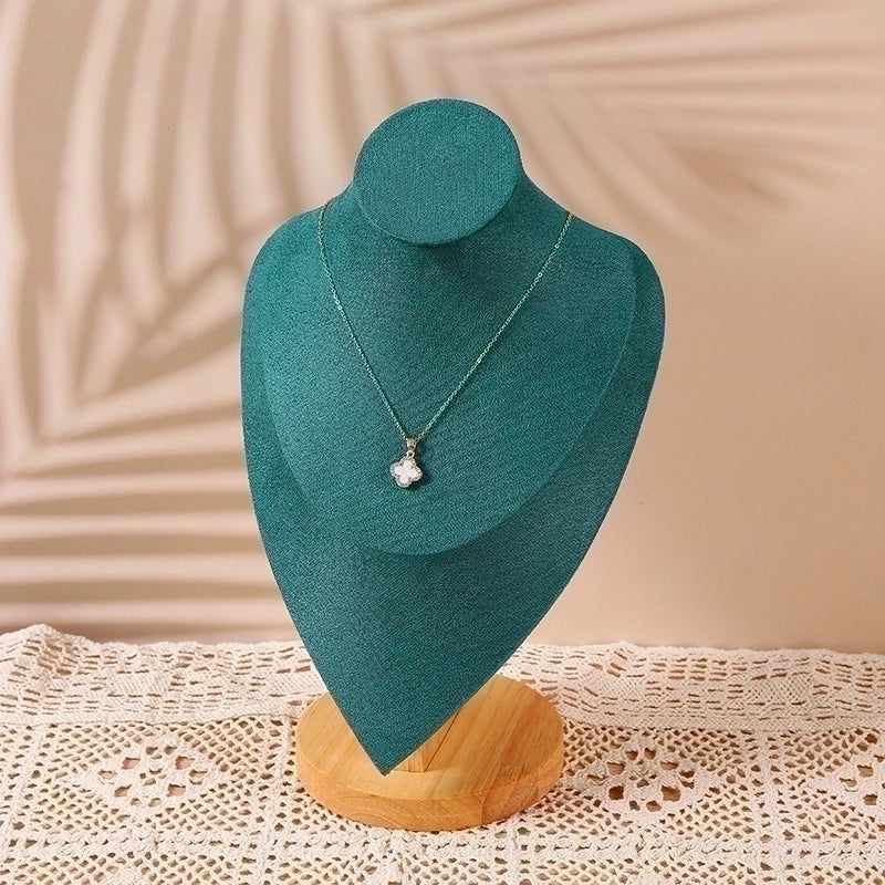 High-Grade Solid Wood Necklace Display Stand Neck Neck Model Necklace Stand Neck Model Display Stand Stall Storage Special Stand