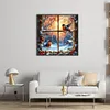 Birds By Window In Winter-11CT Stamped Cross Stitch 45*45cm/17.72*17.72in tapestrymarket