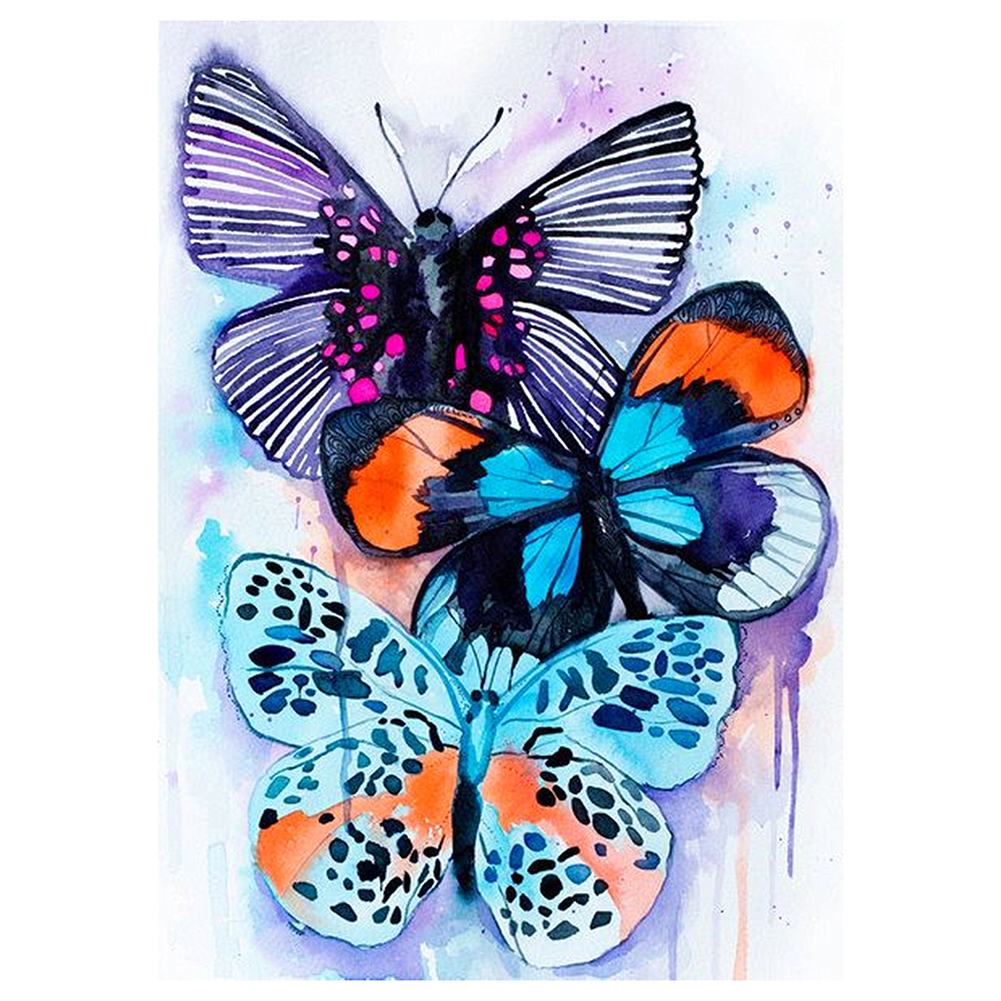 

Butterflies - 11CT Stamped Cross Stitch - 36*46CM, 501 Original