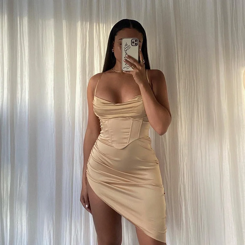Women's Sexy Slim High Waist Sling Dress