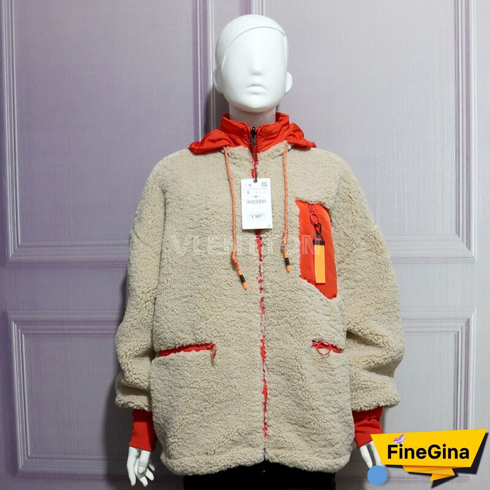 New Winter Thick Warm Lambswool Hooded Jacket Coat Women Casual Zipper Patchwork Loose Outwear Female Oversize  Parkas Mujer