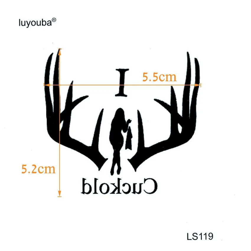 Cuckold Waterproof Temporary Tattoos Men Harajuku Temporary Tatoo Sticker Faux Tatouage Temporaire Femme Fake Tattoo Stickers