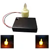 Flameless LED Tea Lights Candles with Battery Box Realistic Flame Effect LED Candles for Fireplace Mantel Dinner Wedding Party (2Pcs)