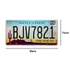 Arizona - Enseigne M&eacute;tallique de permis de voiture(30*15cm)