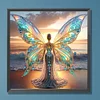Engelsflügel Mädchen - speziell geformtes Diamond Painting - 30*30cm