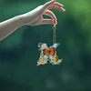 1Pc DIY Diamond Painting Lettter Keychain